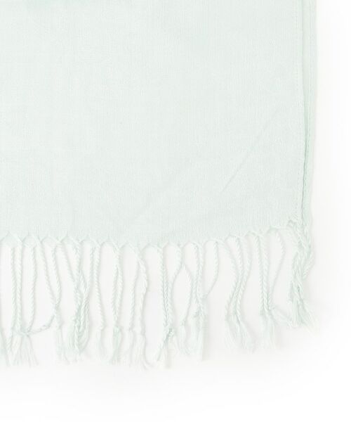 grove / グローブ マフラー・ショール・スヌード・ストール | 【手洗い・UVカット】ダマスク柄ジャカードストール | 詳細2