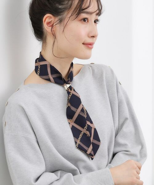 grove / グローブ バンダナ・スカーフ | ナロースカーフ【スカーフリング付】 | 詳細5