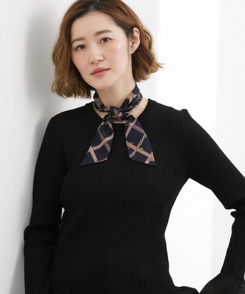 grove / グローブ バンダナ・スカーフ | ナロースカーフ【スカーフリング付】 | 詳細6