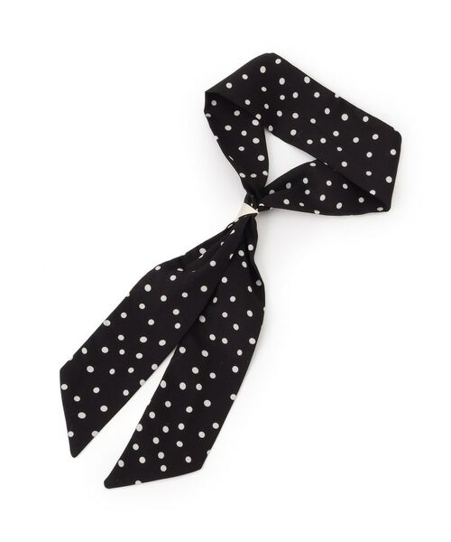 grove / グローブ バンダナ・スカーフ | ナロースカーフ【スカーフリング付】（ブラック(119)）