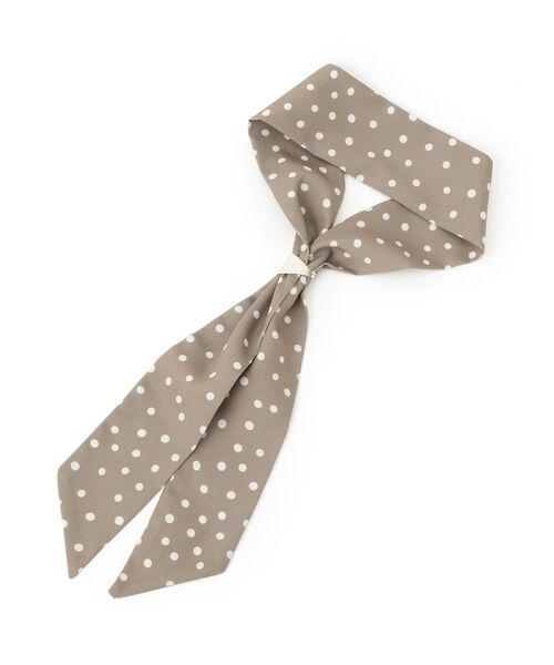 grove / グローブ バンダナ・スカーフ | ナロースカーフ【スカーフリング付】（ベージュ(152)）