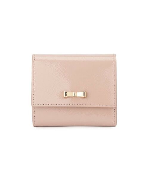 grove / グローブ 財布・コインケース・マネークリップ | リボンエナメル三つ折り財布（ライトピンク(270)）