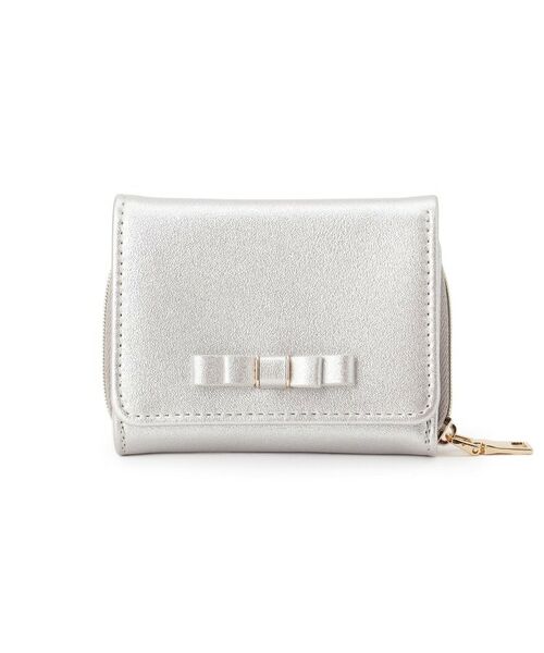 grove / グローブ 財布・コインケース・マネークリップ | ダブルリボン折財布（シルバー(006)）