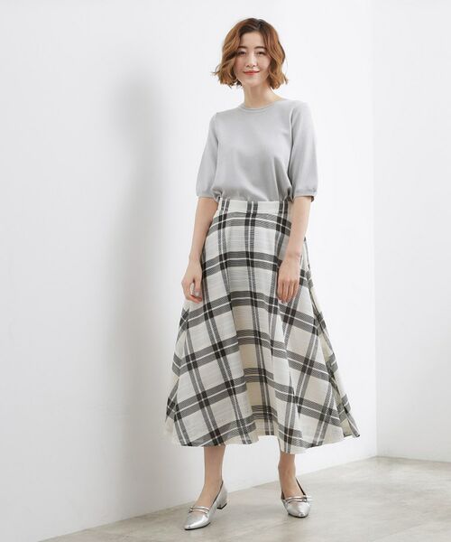 grove / グローブ ニット・セーター | やわらかドライタッチ 五分袖クルーネックニット | 詳細10