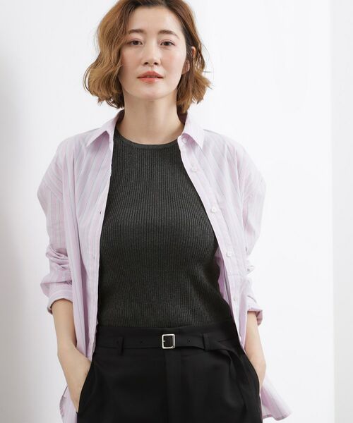 grove / グローブ キャミソール・チューブトップ | リブラメニットタンク | 詳細9