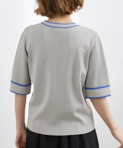 grove / グローブ ニット・セーター | 【貴島明日香さん着用】やわらかドライタッチ 袖メッシュ編みニット | 詳細27