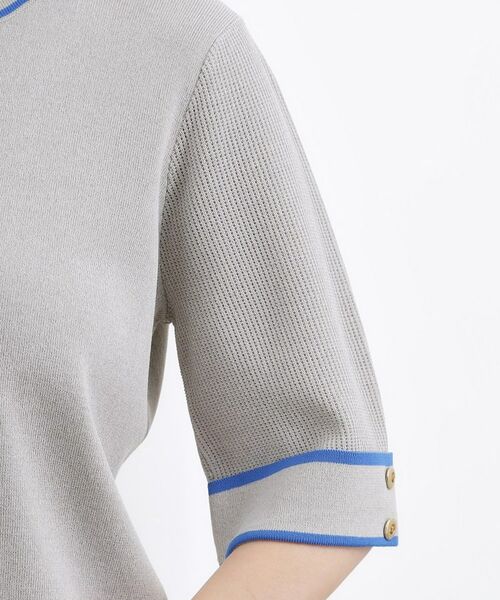 grove / グローブ ニット・セーター | 【貴島明日香さん着用】やわらかドライタッチ 袖メッシュ編みニット | 詳細29