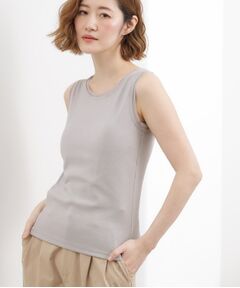 grove / グローブ キャミソール・チューブトップ | チュールクルーネックタンクトップ