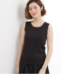 grove / グローブ キャミソール・チューブトップ | チュールクルーネックタンクトップ