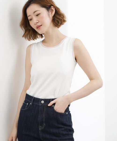 grove / グローブ キャミソール・チューブトップ | チュールクルーネックタンクトップ | 詳細1