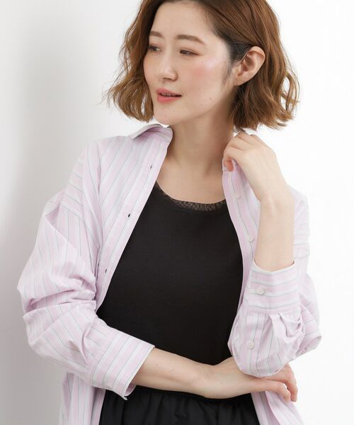 grove / グローブ キャミソール・チューブトップ | チュールクルーネックタンクトップ | 詳細10