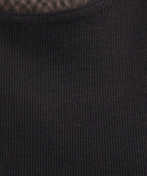 grove / グローブ キャミソール・チューブトップ | チュールクルーネックタンクトップ | 詳細12