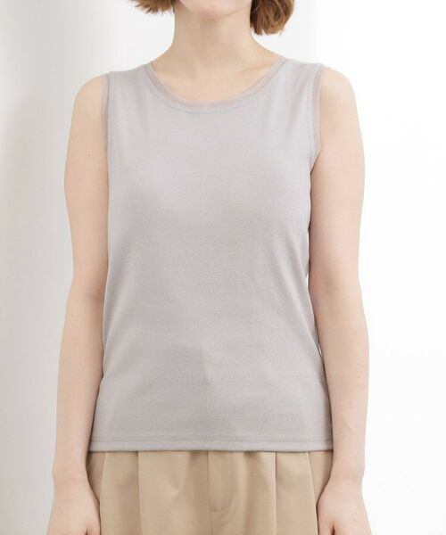 grove / グローブ キャミソール・チューブトップ | チュールクルーネックタンクトップ | 詳細13