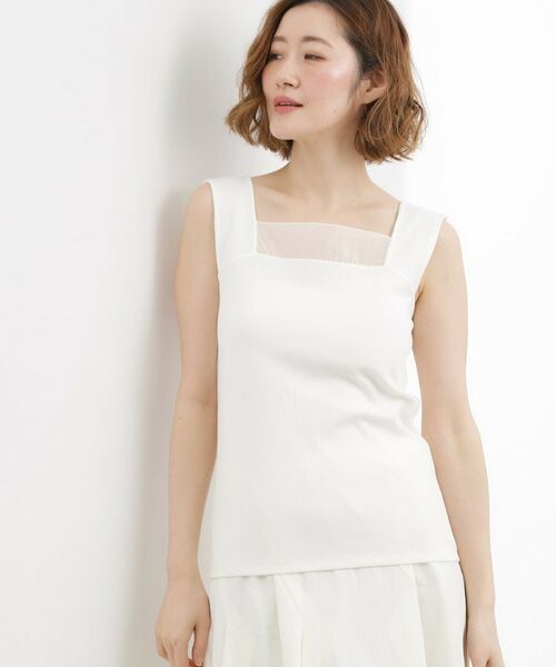 grove / グローブ キャミソール・チューブトップ | シアードッキングスクエアタンク | 詳細1