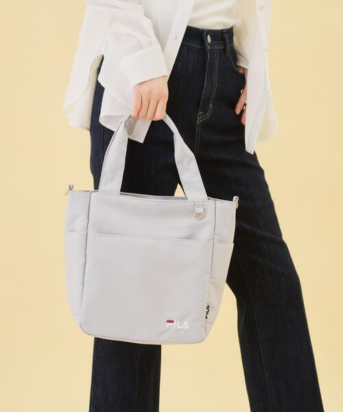 grove / グローブ トートバッグ | 【FILA別注】撥水2WAYトート（グレー(012)）