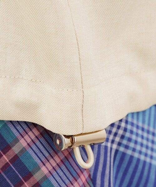 grove / グローブ レザーブルゾン・ジャケット | 【貴島明日香さん着用・洗える】麻調ノーカラーブルゾン | 詳細21