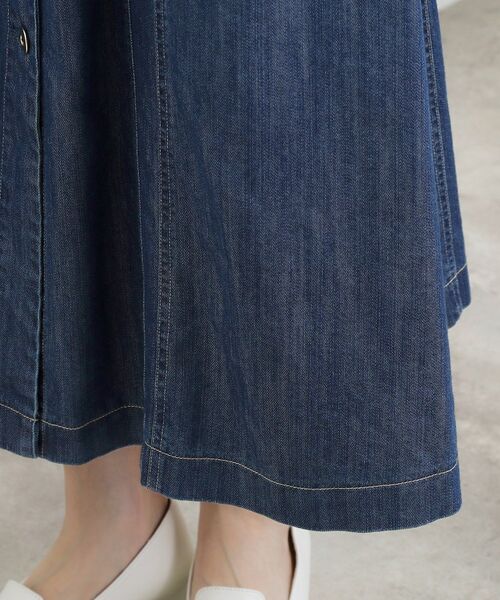 grove / グローブ ロング・マキシ丈ワンピース | 【貴島明日香さん着用】デニムフレアワンピース | 詳細19