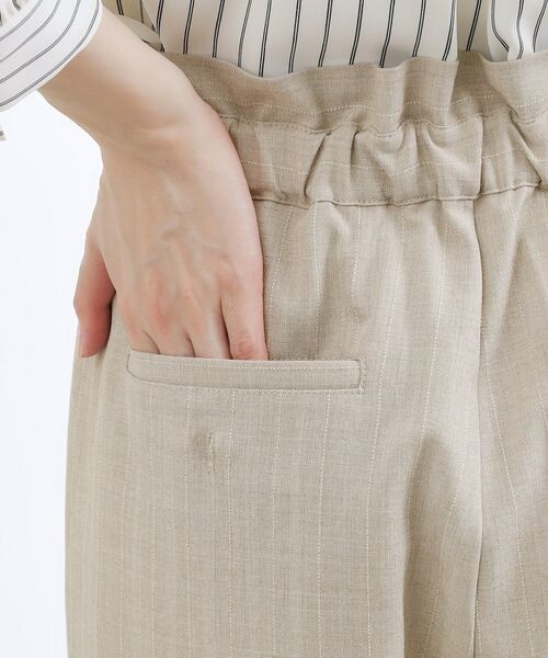 grove / グローブ パンツ | 【貴島明日香さん着用】リネンライクストライプワイドパンツ | 詳細22