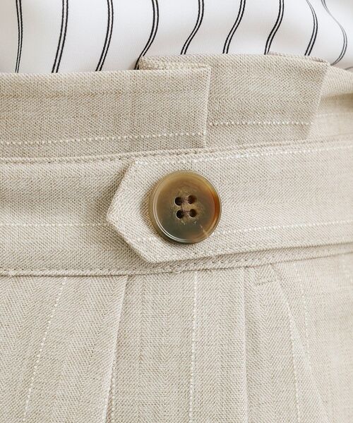 grove / グローブ パンツ | 【貴島明日香さん着用】リネンライクストライプワイドパンツ | 詳細24