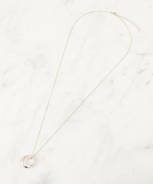 grove / グローブ ネックレス・ペンダント・チョーカー | ダブルメタルビジューリングネックレス | 詳細2
