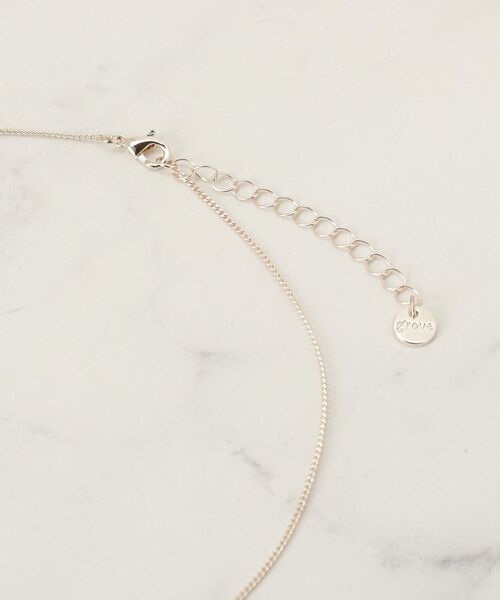grove / グローブ ネックレス・ペンダント・チョーカー | ダブルメタルビジューリングネックレス | 詳細3