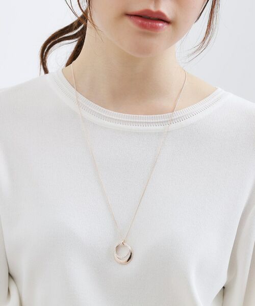 grove / グローブ ネックレス・ペンダント・チョーカー | ダブルメタルビジューリングネックレス | 詳細4