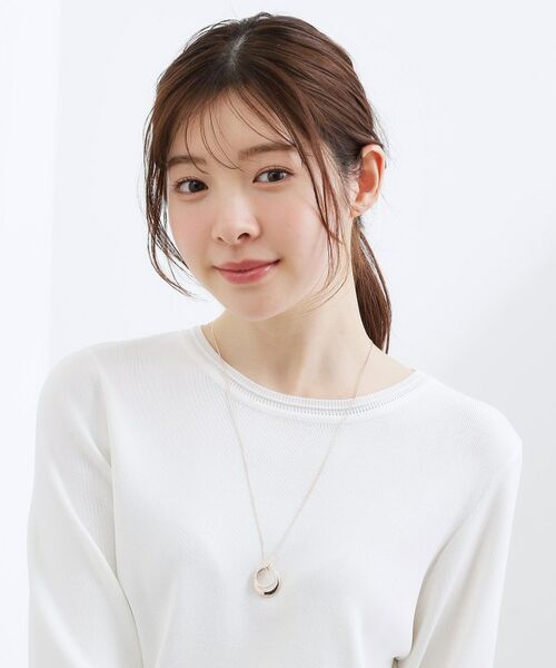 grove / グローブ ネックレス・ペンダント・チョーカー | ダブルメタルビジューリングネックレス | 詳細5