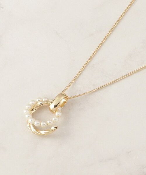 grove / グローブ ネックレス・ペンダント・チョーカー | サークルメタルパール調ワントップ | 詳細1