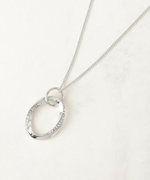grove / グローブ ネックレス・ペンダント・チョーカー | ツイストオーバルビジューネックレス | 詳細1