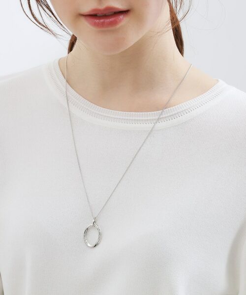 grove / グローブ ネックレス・ペンダント・チョーカー | ツイストオーバルビジューネックレス | 詳細5
