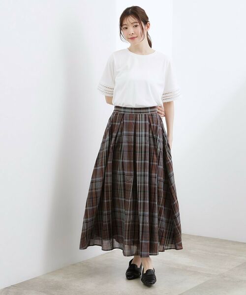 grove / グローブ カットソー | 袖口透かし刺繍Tシャツ | 詳細2