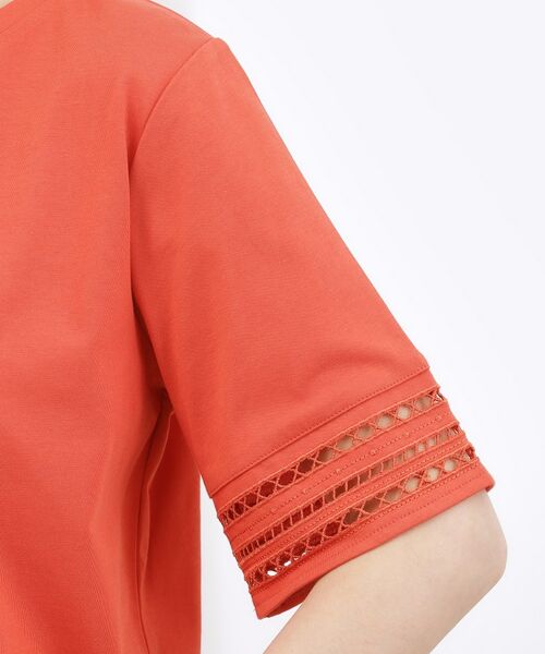 grove / グローブ カットソー | 袖口透かし刺繍Tシャツ | 詳細21