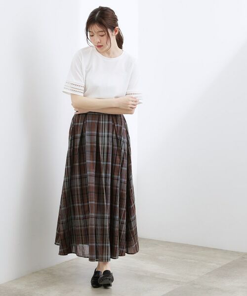 grove / グローブ カットソー | 袖口透かし刺繍Tシャツ | 詳細3