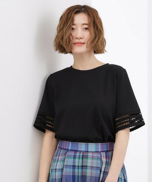 grove / グローブ カットソー | 袖口透かし刺繍Tシャツ | 詳細5