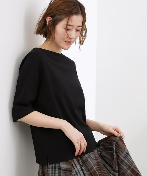 grove / グローブ カットソー | スムースボートネックTシャツ | 詳細10