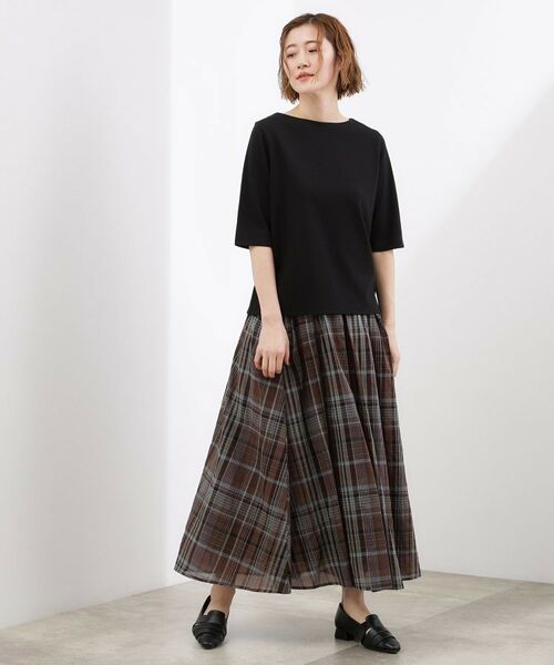 grove / グローブ カットソー | スムースボートネックTシャツ | 詳細11