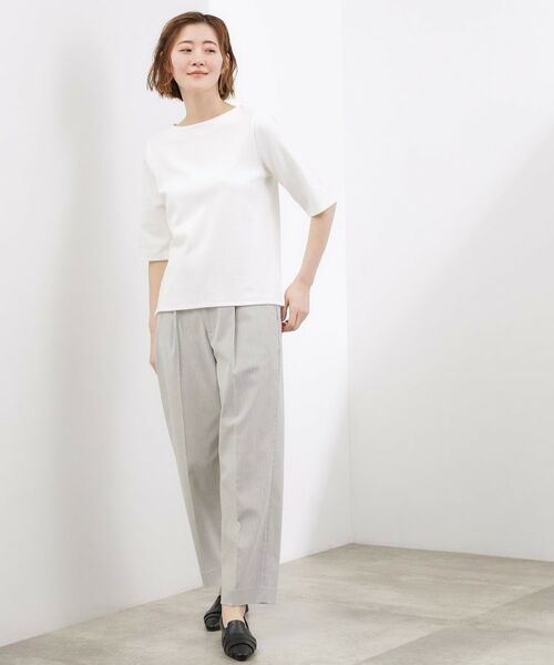 grove / グローブ カットソー | スムースボートネックTシャツ | 詳細3