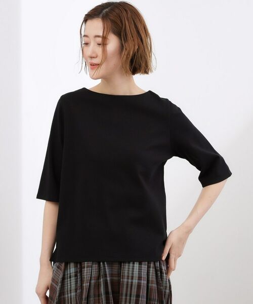 grove / グローブ カットソー | スムースボートネックTシャツ | 詳細9