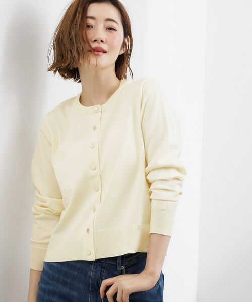 grove / グローブ カーディガン・ボレロ | メタルボタンクルーネックカーディガン | 詳細1