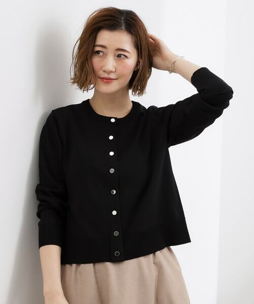 grove / グローブ カーディガン・ボレロ | メタルボタンクルーネックカーディガン | 詳細5