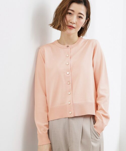 grove / グローブ カーディガン・ボレロ | メタルボタンクルーネックカーディガン（ライトピンク(070)）