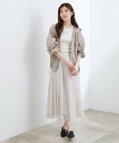 grove / グローブ レザーブルゾン・ジャケット | 【洗える】軽やかシアーナイロンフーディブルゾン | 詳細10