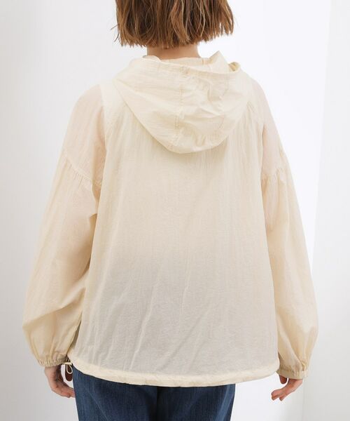 grove / グローブ レザーブルゾン・ジャケット | 【洗える】軽やかシアーナイロンフーディブルゾン | 詳細15