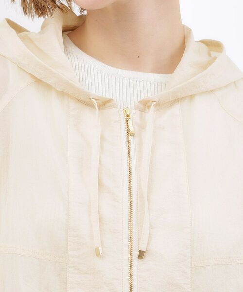 grove / グローブ レザーブルゾン・ジャケット | 【洗える】軽やかシアーナイロンフーディブルゾン | 詳細16