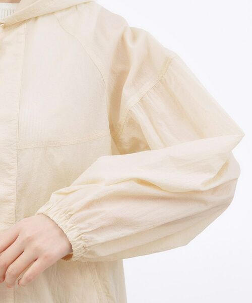 grove / グローブ レザーブルゾン・ジャケット | 【貴島明日香さん着用・洗える】軽やかシアーナイロンフーディブルゾン | 詳細21