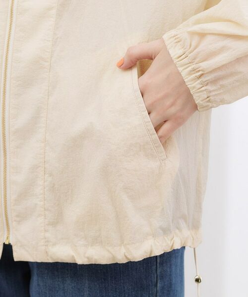 grove / グローブ レザーブルゾン・ジャケット | 【貴島明日香さん着用・洗える】軽やかシアーナイロンフーディブルゾン | 詳細22