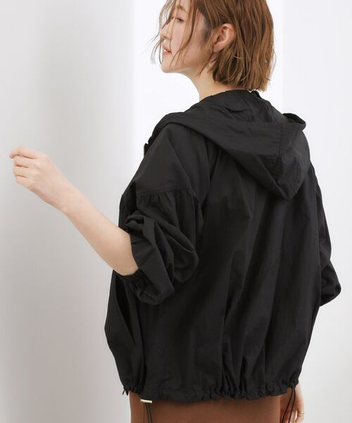 grove / グローブ レザーブルゾン・ジャケット | 【洗える】軽やかシアーナイロンフーディブルゾン | 詳細6