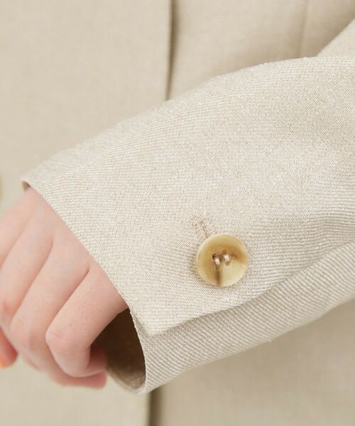grove / グローブ ノーカラージャケット | リネンライクカラーレスジャケット | 詳細18