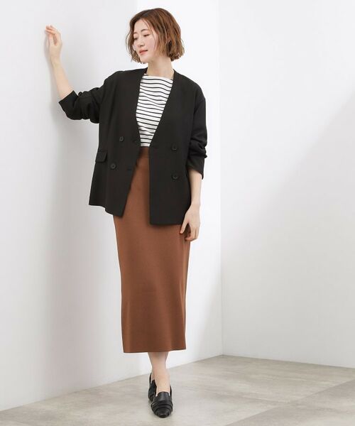 grove / グローブ ノーカラージャケット | リネンライクカラーレスジャケット | 詳細7