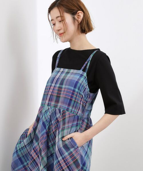 grove / グローブ ワンピース | 夏を楽しむ一枚、マドラスチェックキャミワンピース | 詳細5